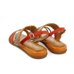 GIOSEPPO BRAYE ORANGE SNAKE SANDALS -Summer Shoe Store BRAYE3