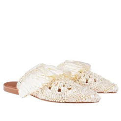 DE SIENA MARILU FLATS IVORY -Summer Shoe Store DE SIENA MARILU IVORY1
