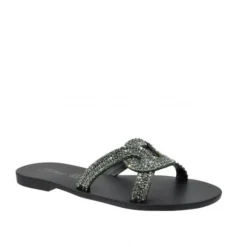 S.PIERO E1-087 BLACK FLATS -Summer Shoe Store E1 087.3