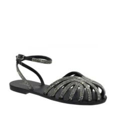 S.PIERO E1-088 BLACK SANDALS -Summer Shoe Store E1 088BLK3
