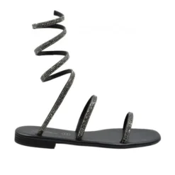 S.PIERO E34-006 BLACK SANDALS