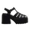 WINDSOR SMITH ETERNITY BLACK SANDALS