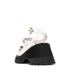 JEFFREY CAMPBELL CRUNCHED PLATFORM SANDAL WHITE -Summer Shoe Store jeffreycampbellcrunchedwhite1